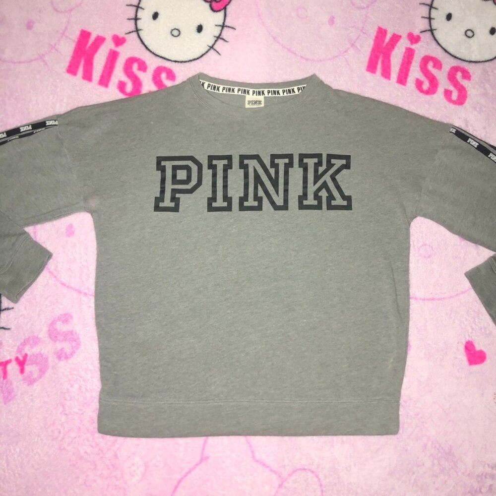 pink victoria secret sweatshirt